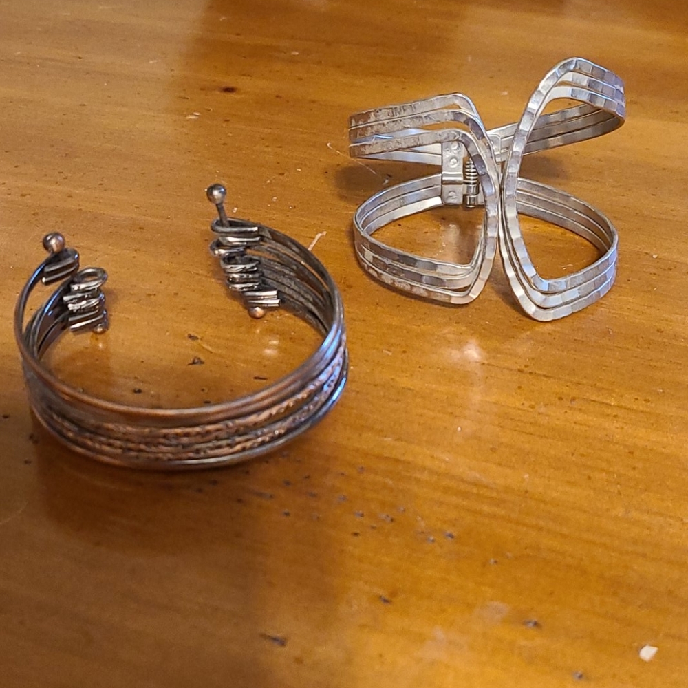 Two bangle bracelets